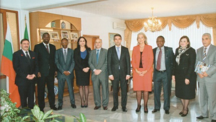 Почетният консул на Сейшелите в България Максим Бехар на среща с участието на българския президент