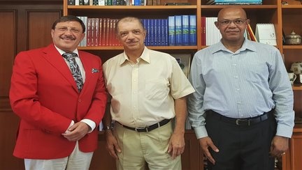 Maxim Behar had a Meeting with Former Seychelles President James Michel and Jacquelin Dugasse CEO of James Michel Foundation
