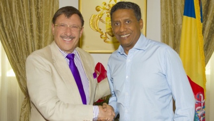 Seychelles President Faure Meets Honorary Consul General Maxim Behar